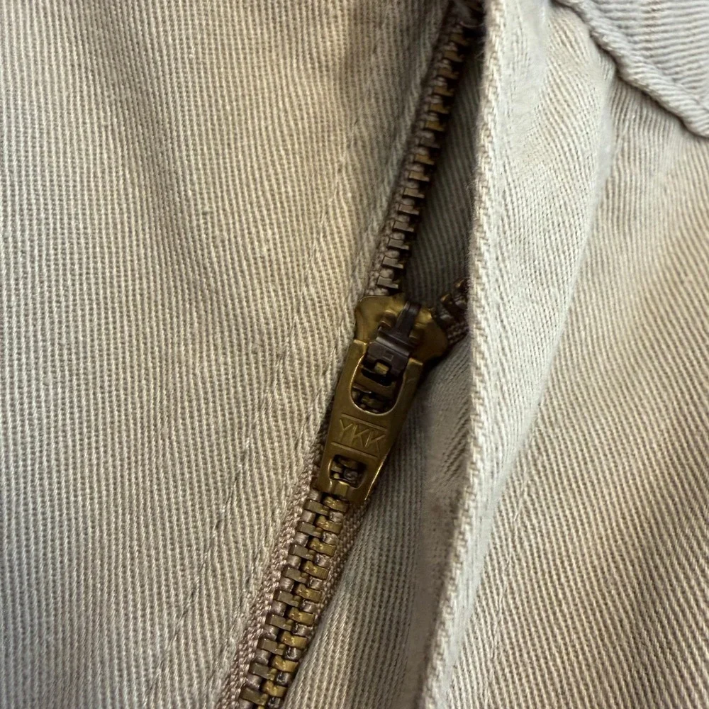 Vintage Polo Ralph Lauren Pleated Chino Pants Fits Mens 36x30 Khaki Made in USA